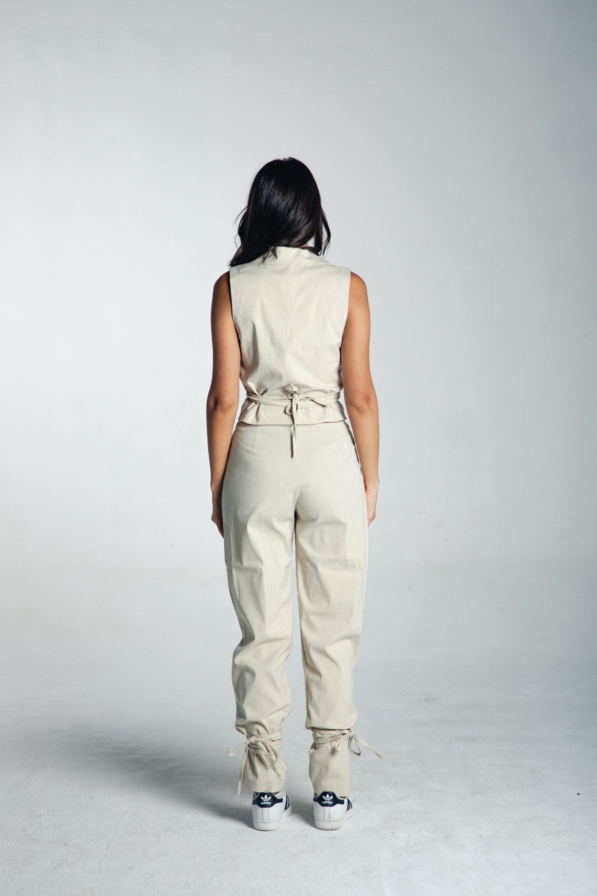 the “nare” pants in beige