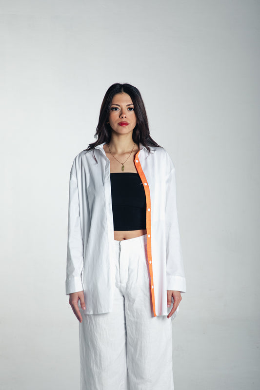 poplin twist in white