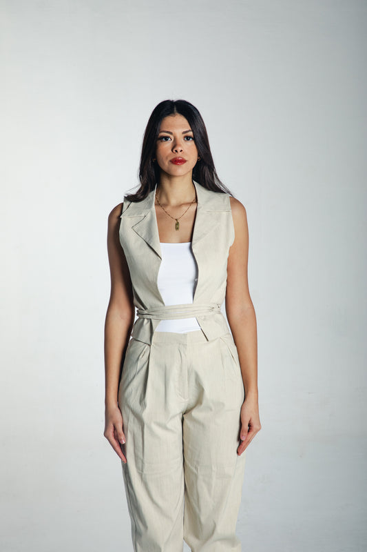 the “nare” vest in beige