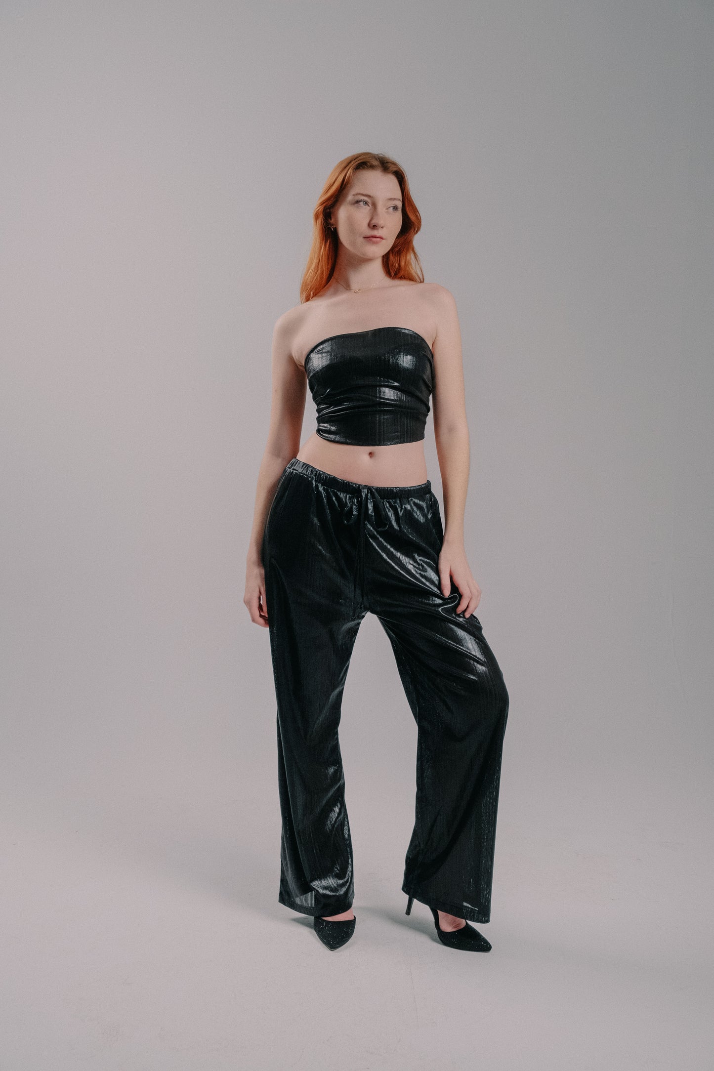 black disco pants