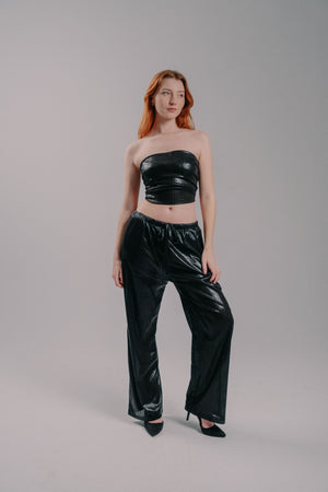 black disco pants